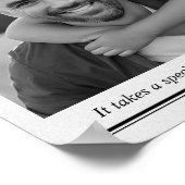 Bester Vater je Zeitung, benutzerdefiniertes Foto Poster (Ecke)