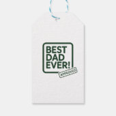 Bester Vater je Zugelassenes Textdesign Geschenkanhänger (Rückseite)