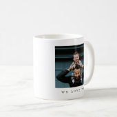 Bester Vater je zwei Foto Personalisiert Keepake Kaffeetasse (VorderseiteRechts)