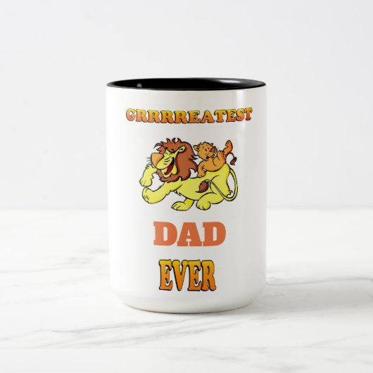Bester Vater je Zwei-Tonen-Tasse Zweifarbige Tasse (Mittel)