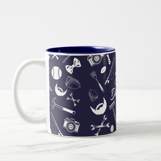 Bester Vater je Zweifarbige Tasse (Links)