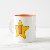 Bester Vater je Zweifarbige Tasse (Vorderseite Links)