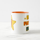 Bester Vater je Zweifarbige Tasse (Mittel)