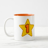 Bester Vater je Zweifarbige Tasse (Links)