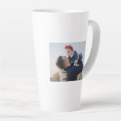 Bester Vater Jeden Tag Personalisiertes Geschenk Milchtasse (Rechte Ecke)