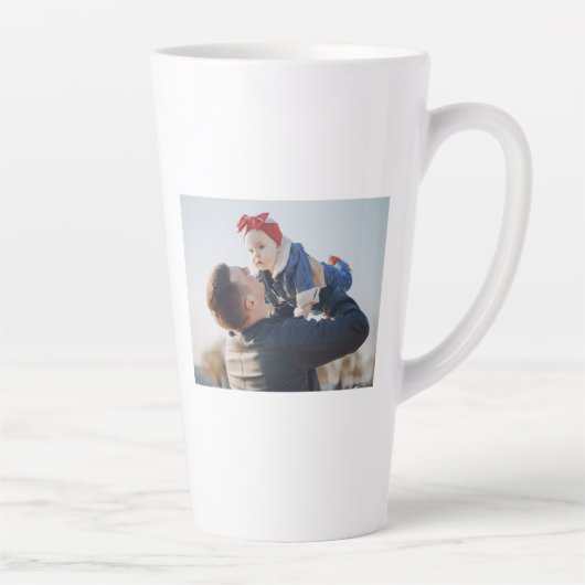 Bester Vater Jeden Tag Personalisiertes Geschenk Milchtasse (Rechts)