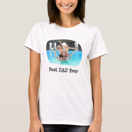 Bester VATER Jeden Upload Ihres horizontalen Fotos T-Shirt (Vorderseite)