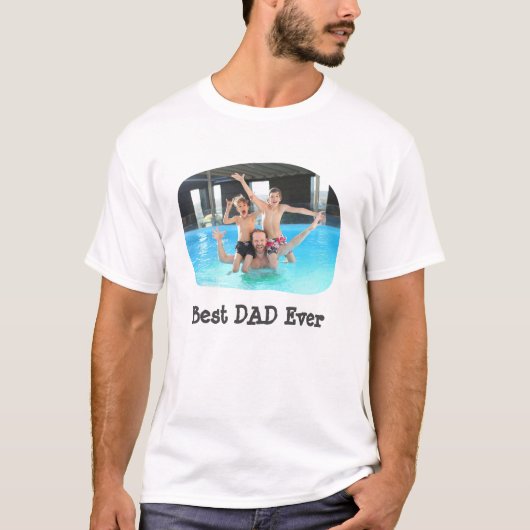Bester VATER Jeden Upload Ihres horizontalen Fotos T-Shirt (Vorderseite)