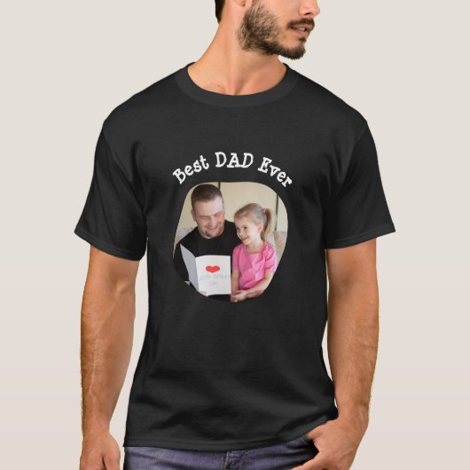 Bester VATER Jeden Upload Ihres quadratischen Foto T-Shirt (Vorderseite)