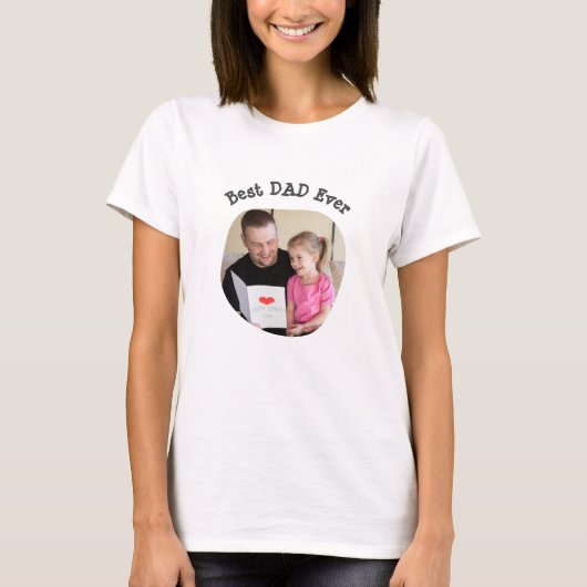 Bester VATER Jeden Upload Ihres quadratischen Foto T-Shirt (Vorderseite)