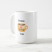 Bester Vater Kaffeetasse (Vorderseite Links)