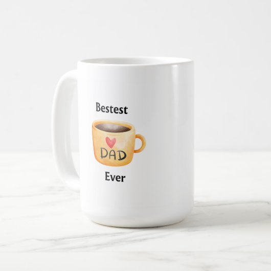 Bester Vater Kaffeetasse (Vorderseite Links)