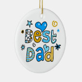 Bester Vater Keramikornament (Rechts)