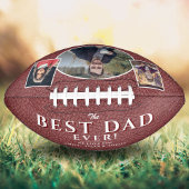 Bester Vater Leather Print Pater 3 FotoCollage Football