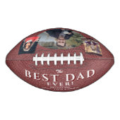 Bester Vater Leather Print Pater 3 FotoCollage Football (Vorderseite)