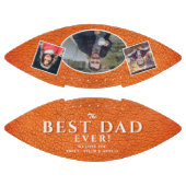 Bester Vater Leather Print Vatertag 3 Fotos Football (Paneele)