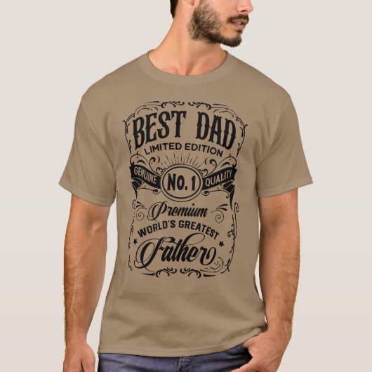 Bester Vater Limited Edition Premium Pater T-Shirt (Vorderseite)