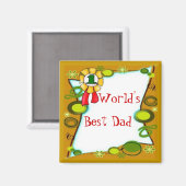 Bester-Vater-Magnet Magnet (Vorderseite/Rückseite)