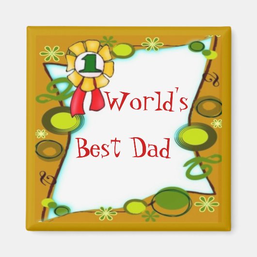 Bester-Vater-Magnet Magnet (Vorne)