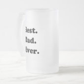 Bester Vater Mattglas Bierglas (Vorderseite Links)