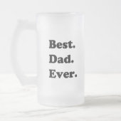 Bester Vater Mattglas Bierglas (Links)