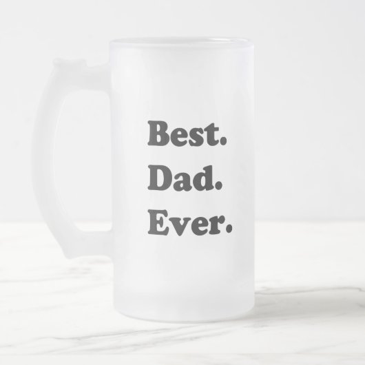 Bester Vater Mattglas Bierglas (Links)