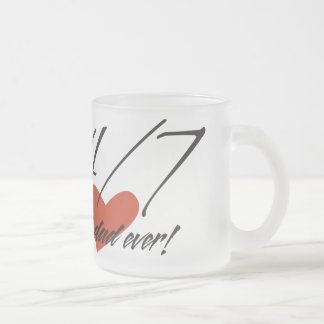 Bester Vater-mattierte GlasTasse 10 Unze Mattglastasse