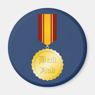 Bester-Vater-Medaille-Broche zum Vatertag Magnet