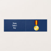 Bester Vater-Medaille Brooch Vatertag (Außenseite Aufgefaltet)