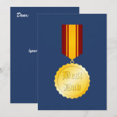 Bester Vater-Medaille Brooch Vatertag (Vorne/Hinten)
