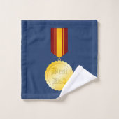 Bester Vater-Medaille Brooch Vatertag Badhandtuch Set (Waschlappen)