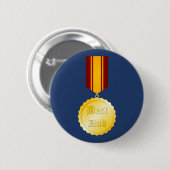 Bester Vater-Medaille Brooch Vatertag Button (Vorne & Hinten)