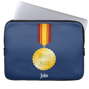 Bester Vater-Medaille Brooch Vatertag Laptopschutzhülle