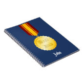 Bester Vater-Medaille Brooch Vatertag Notizblock (Rechte Seite)