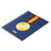 Bester Vater-Medaille Brooch Vatertag Notizblock (Linke Seite)