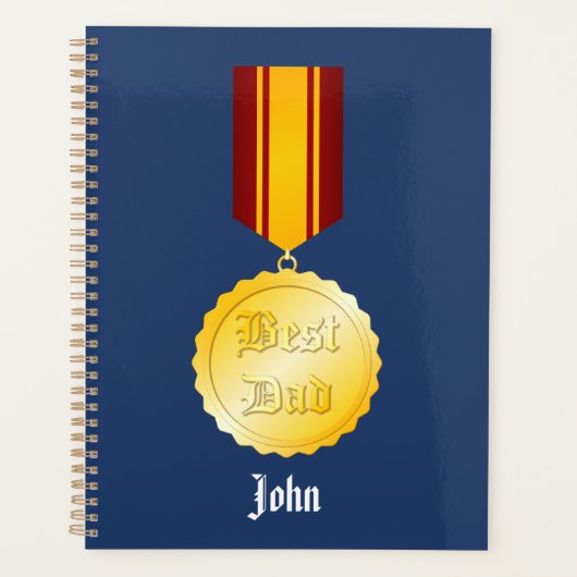 Bester Vater-Medaille Brooch Vatertag Planer (Vorderseite)