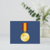Bester Vater-Medaille Brooch Vatertag Postkarte (Stehend Vorderseite)