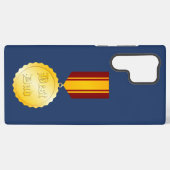 Bester Vater-Medaille Brooch Vatertag Samsung Galaxy Hülle (Rückseite (Horizontal))