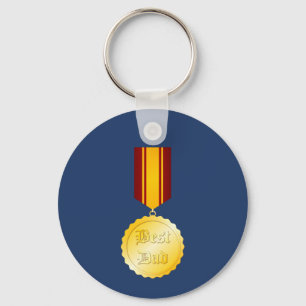 Bester-Vater-Medaille-Brosche Vatertag Schlüsselanhänger