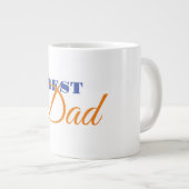 Bester Vater Minimalistisch sauber Beruflich Jumbo-Tasse (Vorderseite Rechts)