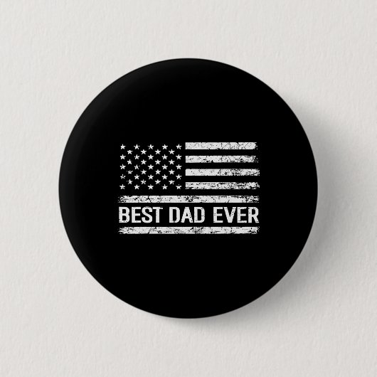 Bester Vater mit amerikanischem Flag-Geschenk für Button (Vorderseite)