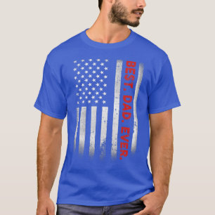 Bester Vater mit amerikanischem Flag-Geschenk für T-Shirt