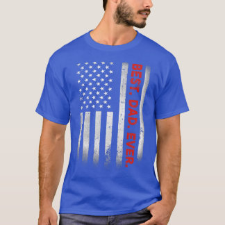 Bester Vater mit amerikanischem Flag-Geschenk für T-Shirt