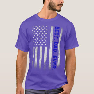 Bester Vater mit amerikanischem Flag-Geschenk für T-Shirt