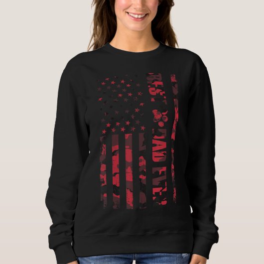 Bester Vater mit amerikanischer Fahne, Vintag für Sweatshirt (Vorderseite)