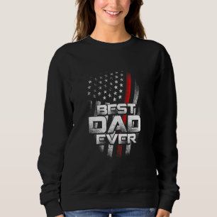 Bester Vater mit einem Feuer auf der Feuerwehr der Sweatshirt