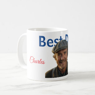 Bester Vater mit Foto und Name Kaffeetasse