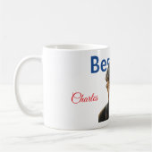 Bester Vater mit Foto und Name Kaffeetasse (Links)