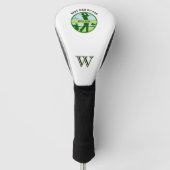 BESTER VATER MIT INDIVIDUELLER NAME CUSTOM MONOGRA GOLF HEADCOVER (Vorderseite)