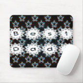 Bester Vater mit Neon Stars Mousepad (Mit Mouse)